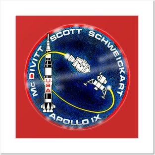 apollo 9 mission "patch" artwork Posters and Art